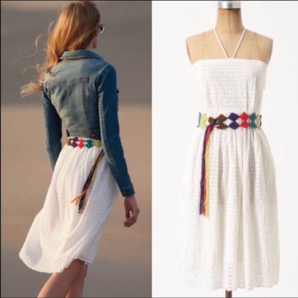 HD in Paris Eyelet Dress with Crochet Belt
